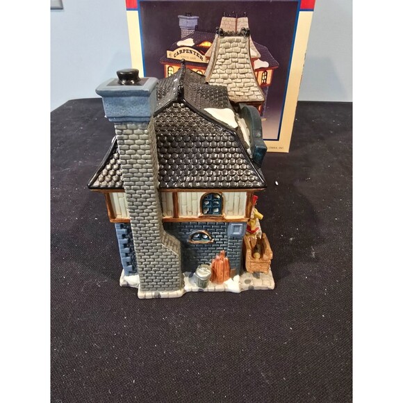 Lemax “Chet’s Carpentry & Wood Shop” 2000 Hearthside Village Porcelain Building - Picture 6 of 11